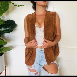 Genuine leather vest